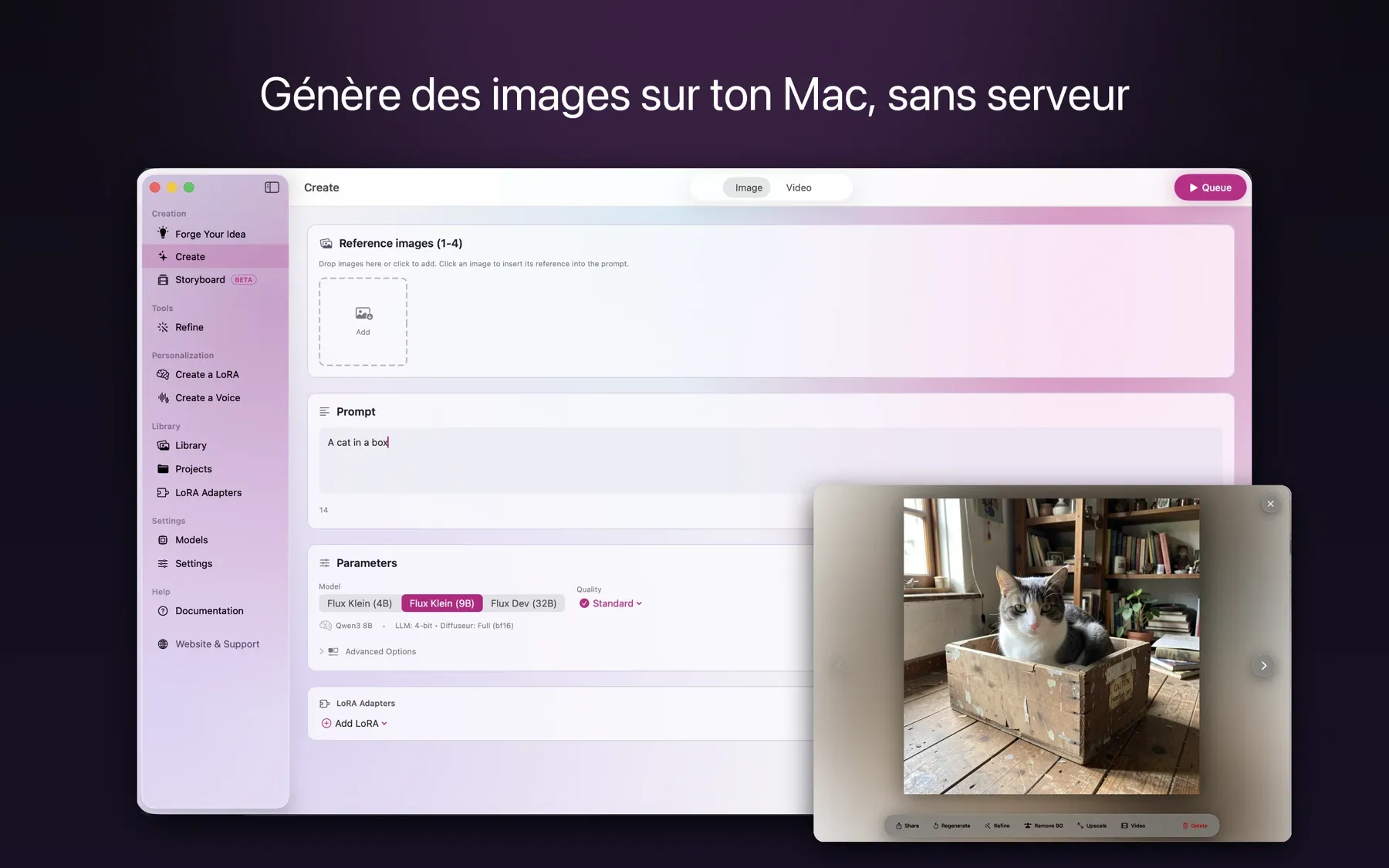 Génère des images sur ton Mac, sans serveur