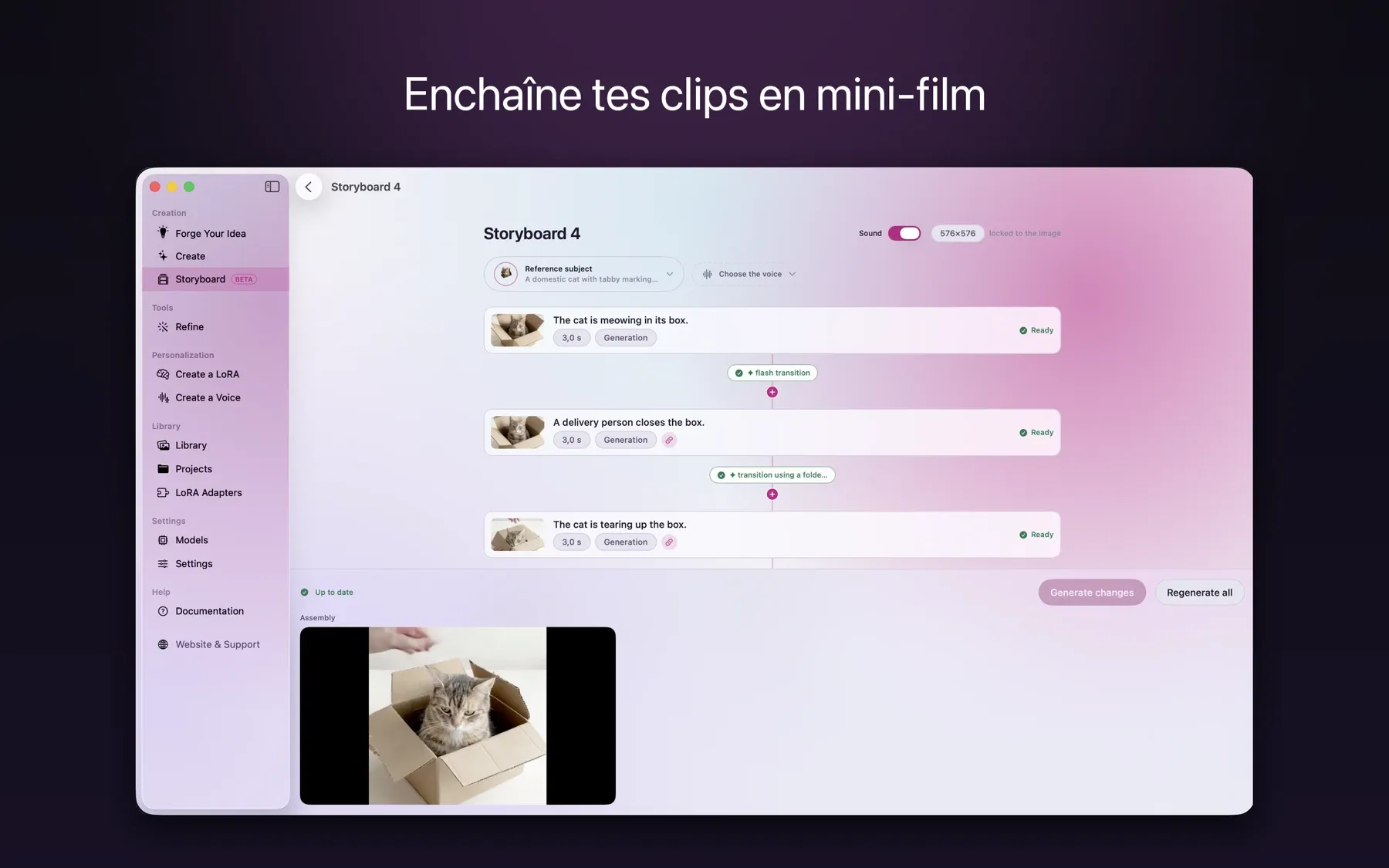 Enchaîne tes clips en mini-film