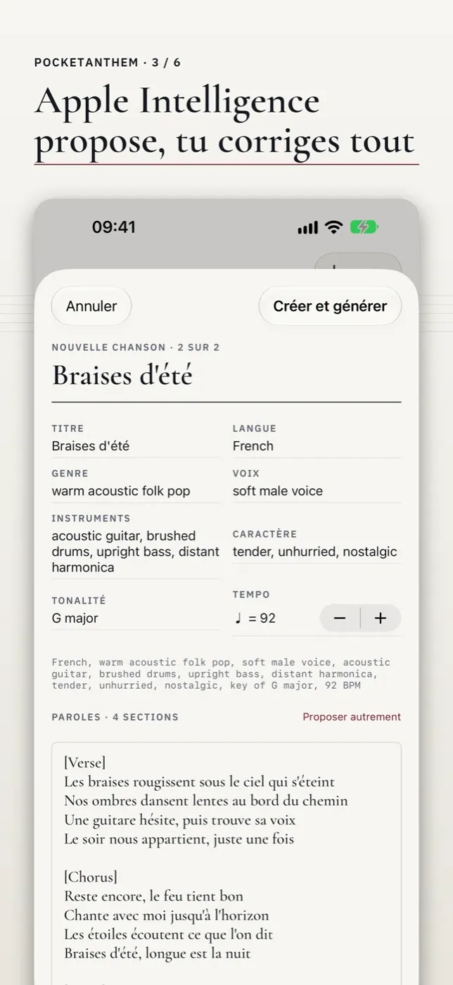 Apple Intelligence propose, tu corriges tout