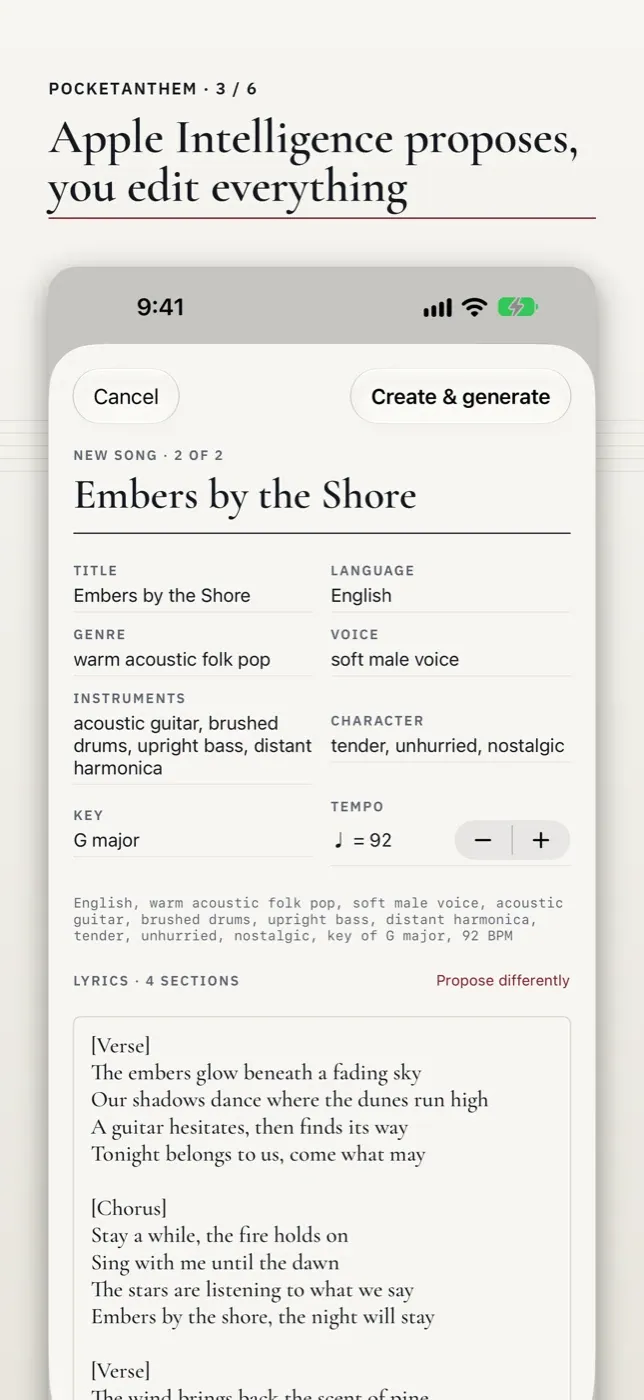 Apple Intelligence proposes, you edit everything