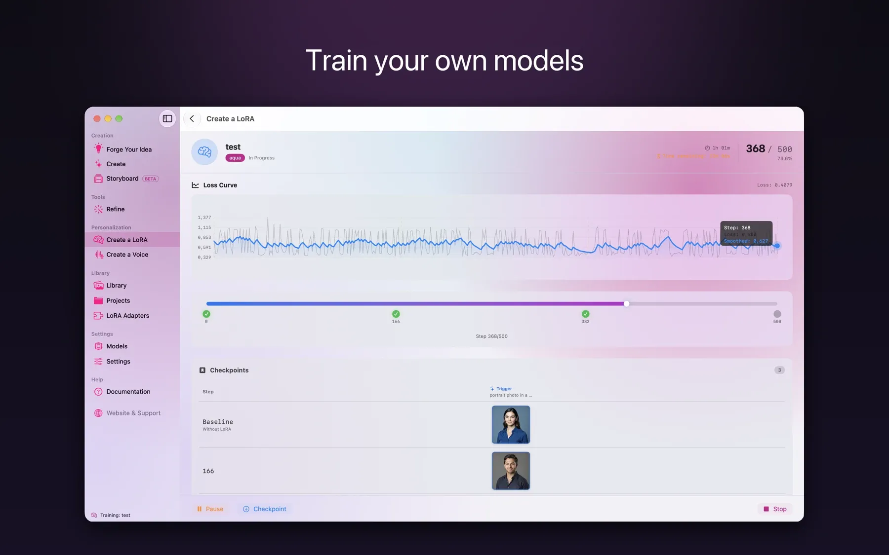 Train your own models